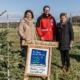 Agrar-Landesrätin Langer-Weninger, Obmann Oö. Christbaumbauern Gschwendtner und LK OÖ Vizepräsidentin Ferstl